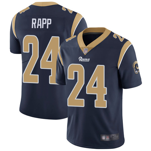 Los Angeles Rams Limited Navy Blue Men Taylor Rapp Home Jersey NFL Football 24 Vapor Untouchable